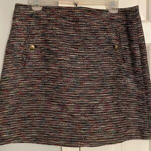 Multi color mini skirt